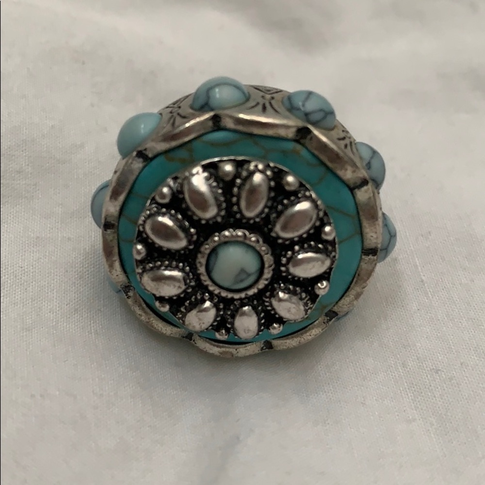 Chico’s Silver ring turquoise ring